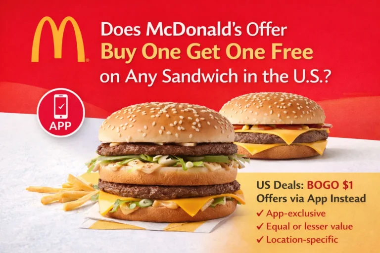 is mcdvoice buy one get one any sandwich worth doing