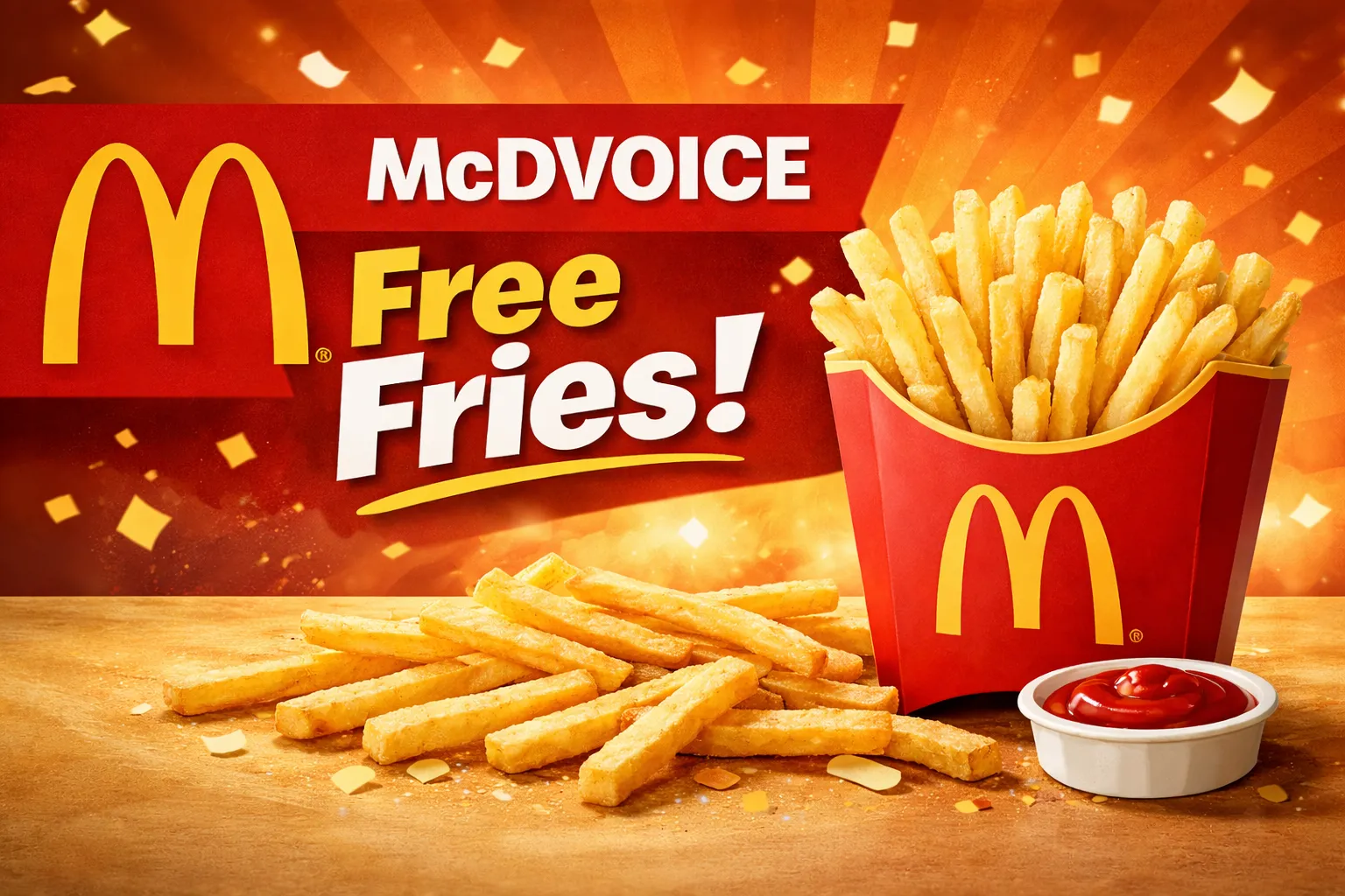 mcdvoice free fries