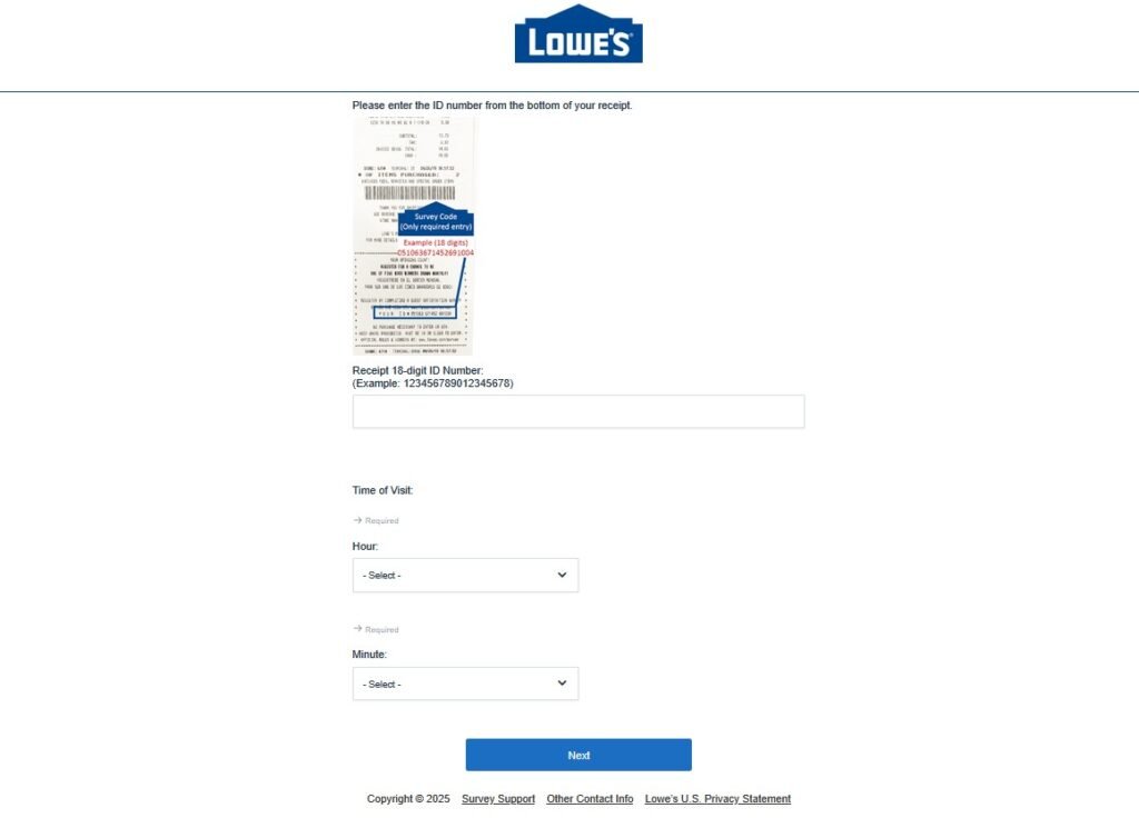 lowes survey